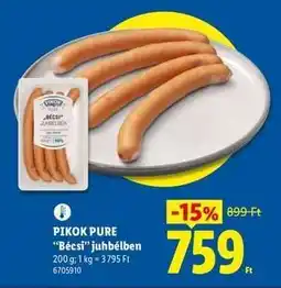 Lidl PIKOK PURE 'Bécsi'' juhbélben ajánlat