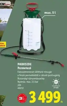 Lidl PARKSIDE Permetező ajánlat