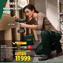 Lidl PARKSIDE Akkus fúró-csavarozó készlet ajánlat