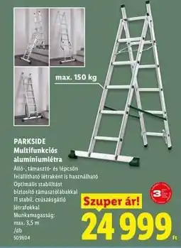 Lidl PARKSIDE Multifunkciós alumíniumlétra ajánlat