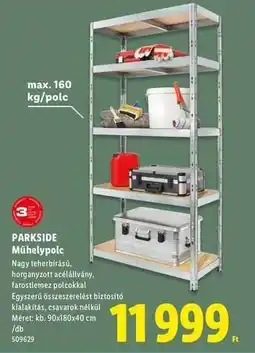 Lidl PARKSIDE Műhelypolc ajánlat