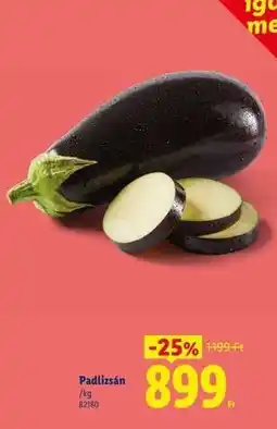 Lidl Padlizsán ajánlat