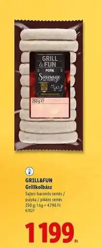Lidl GRILL&FUN Grillkolbász ajánlat