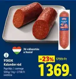 Lidl PIKOK Kalandor rúd ajánlat
