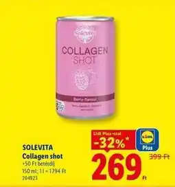 Lidl SOLEVITA Collagen shot ajánlat