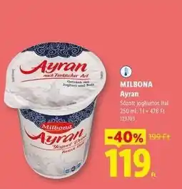 Lidl Milbona Ayran ajánlat