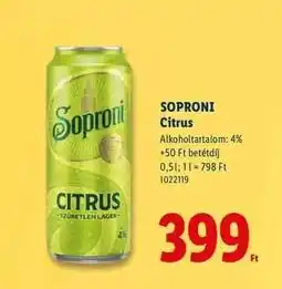 Lidl SOPRONI Citrus ajánlat