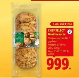 Lidl CHEF SELECT Mini focaccia ajánlat