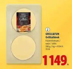 Lidl GRILL&FUN Grilltallérok ajánlat