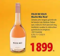 Lidl FELIX DE SOLIS Mucho Más Rosé ajánlat