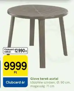 Tesco Giove kerek asztal ajánlat