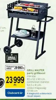 Tesco GRILL MASTER party grillkocsi ajánlat