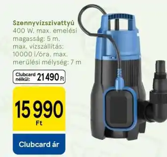 Tesco Szennyvízszivattyú ajánlat