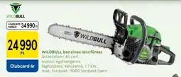 Tesco WILDBULL benzinés láncfűrész ajánlat