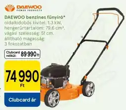 Tesco Daewoo benzinés fűnyíró ajánlat