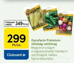 Tesco Garafarm Prémium zöldség vetőmag ajánlat