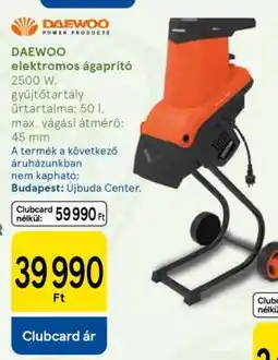Tesco Daewoo elektromos ágaprító ajánlat