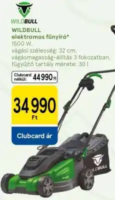 Tesco WILDBULL elektromos fűnyíró ajánlat