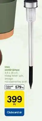 Tesco Inox szolárlámpa ajánlat
