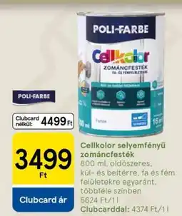 Tesco Cellkolor selyemfényű zománcfesték ajánlat