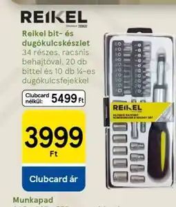 Tesco Reikel bit és dugókulcskészlet ajánlat