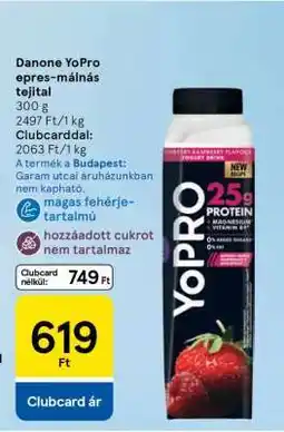 Tesco Danone YoPro epres-málnás tejital ajánlat
