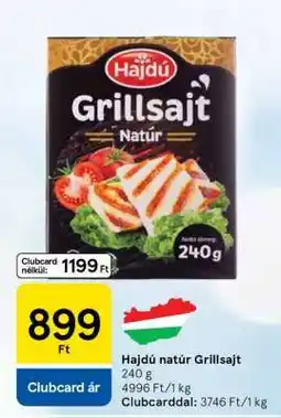 Tesco Hajdú natúr grillsajt ajánlat