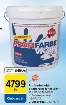 Tesco Profifarbe fehér diszperziós falfesték ajánlat