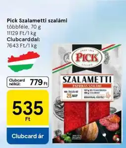 Tesco Pick Szalametti szalámi ajánlat