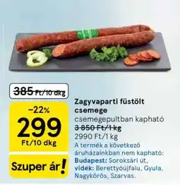 Tesco Zagyvaparti füstölt csemege ajánlat
