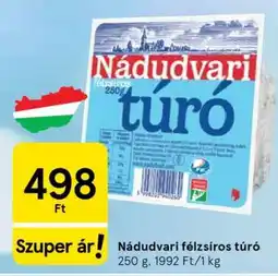 Tesco Nádudvari félzsíros túró ajánlat