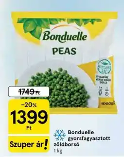 Tesco Bonduelle gyorsfagyasztott zöldborsó ajánlat
