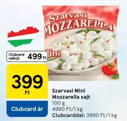 Tesco Szarvasi Mini Mozzarella sajt ajánlat