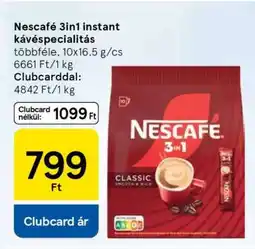 Tesco Nescafé 3in1 instant kávéspecialitás ajánlat