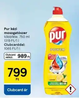 Tesco Pur kézi mosogatószer ajánlat