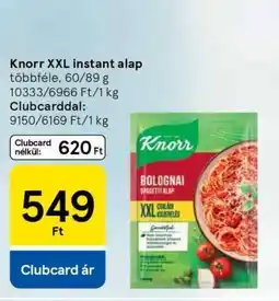 Tesco Knorr XXL instant alap ajánlat