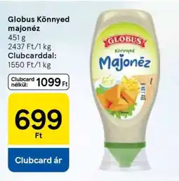 Tesco Globus könnyed majonéz ajánlat