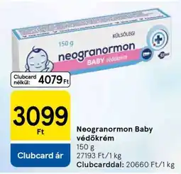 Tesco Neogranormon baby védőkrém ajánlat