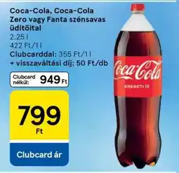 Tesco Coca-Cola, Coca-Cola Zero vagy Fanta szénsavas üdítőital ajánlat