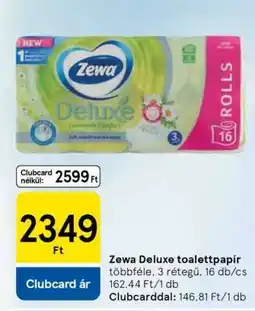 Tesco Zewa Deluxe toalettpapír ajánlat