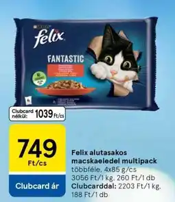 Tesco Felix alutasakos macskaeledel multipack ajánlat