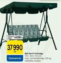 Tesco Bali kerti hintaágy ajánlat