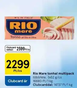 Tesco RIO MARE Tonhal Multipack ajánlat