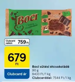 Tesco BOCI SÜTÉSI ÉTCSOKOLÁDÉ ajánlat
