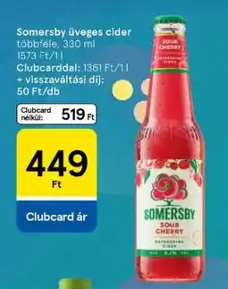 Tesco Somersby üveges cider ajánlat