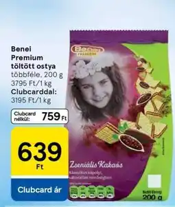 Tesco Benei Premium töltött ostya ajánlat