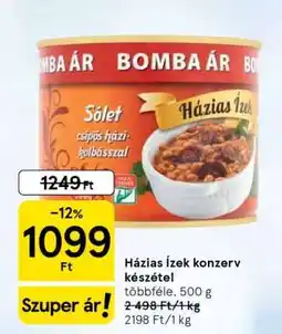 Tesco Házias Ízek konzerv készétel ajánlat