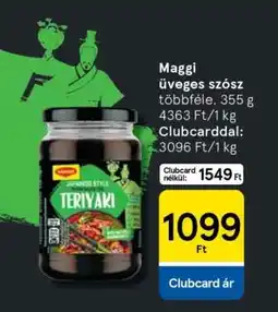 Tesco Maggi üveges szósz ajánlat
