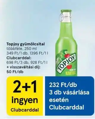 Tesco Topjoy gyümölcsital ajánlat