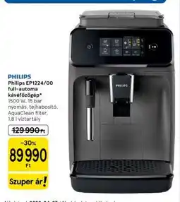 Tesco PHILIPS EP1224/00 full-automata kávéfőzőgép ajánlat